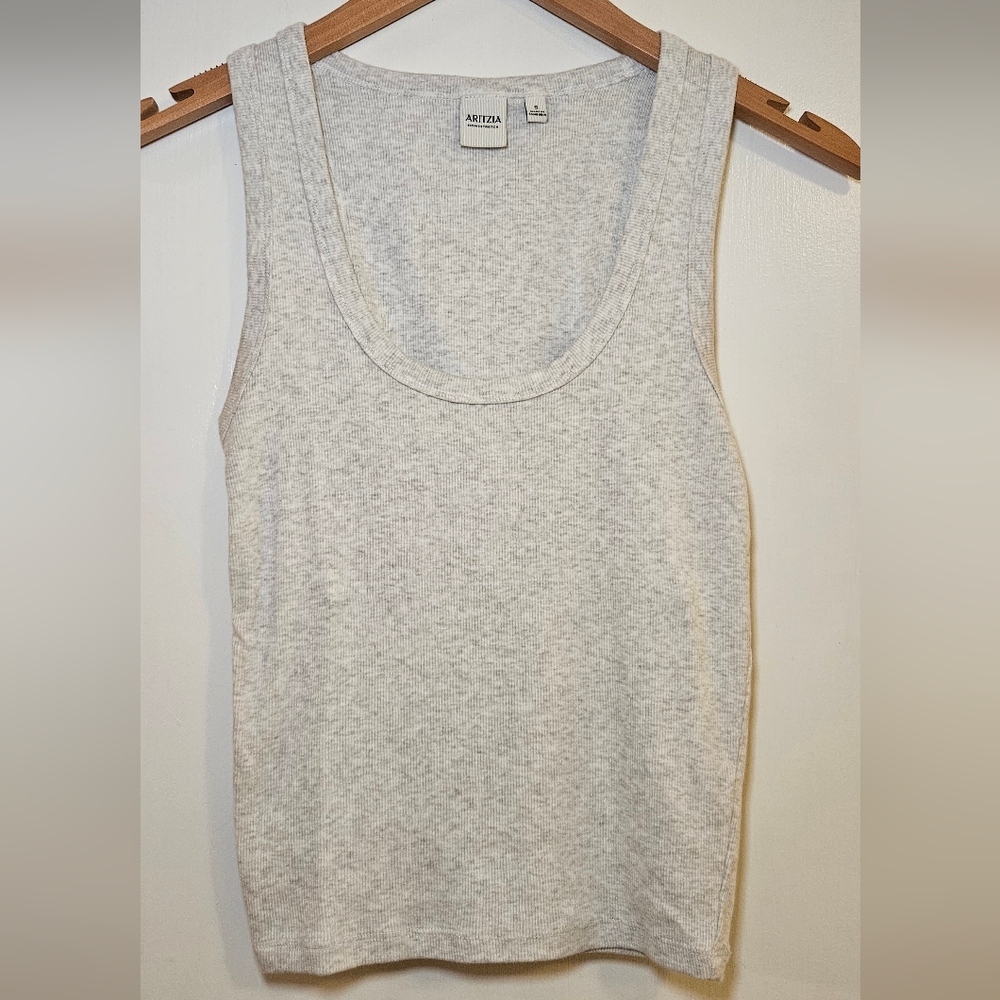 NWOT Aritzia Homestretch Tank - Heather Cloud White
